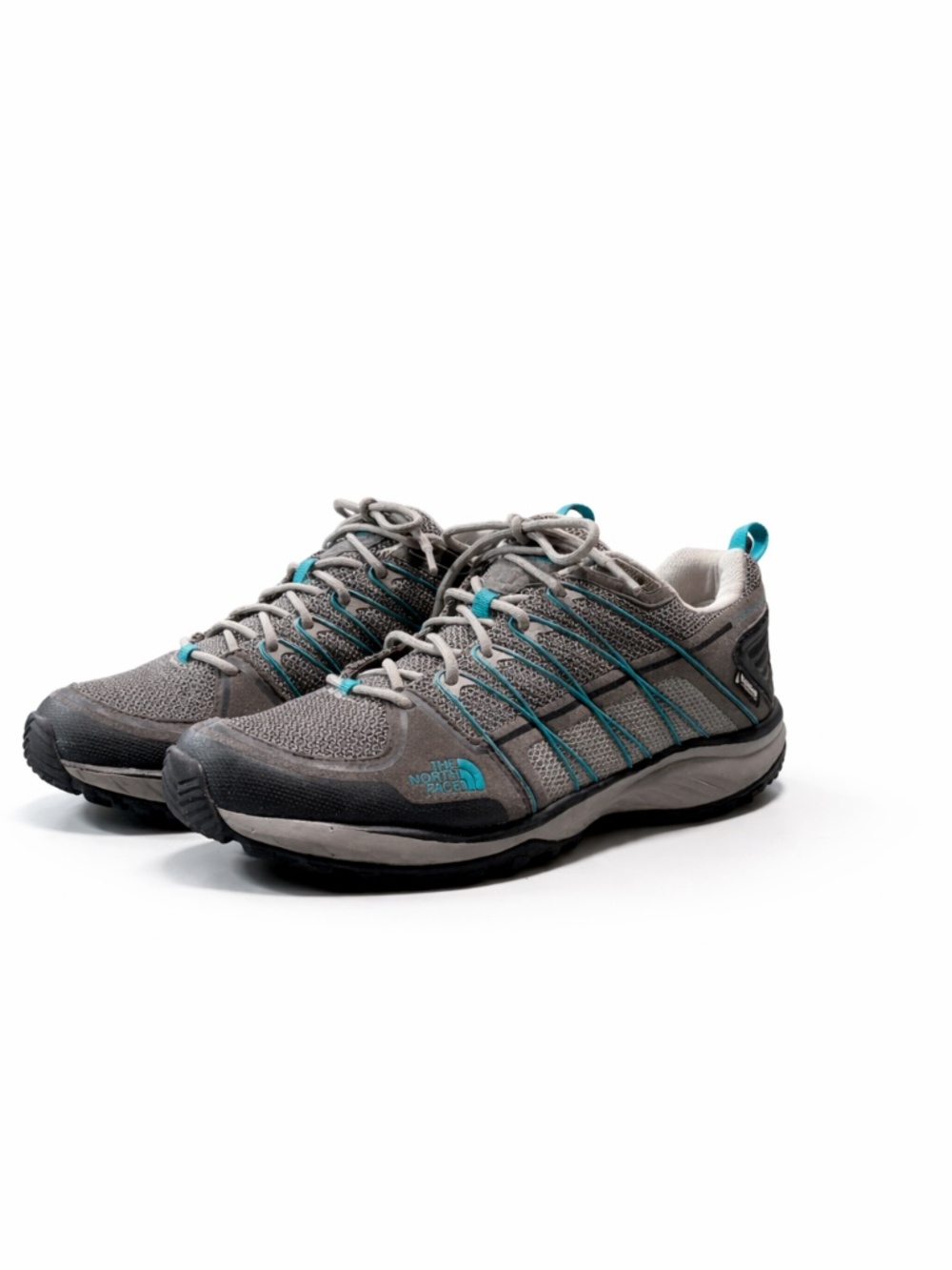 The North Face 'Litewave Explore' Waterproof Hiking Shoe Gray/Teal Womens 10M